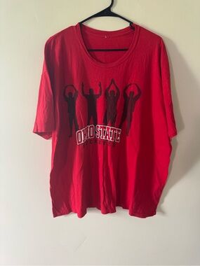 Ohio State Buckeyes Graphic T-Shirt Red XXL Ohio State Authentic Apparel
